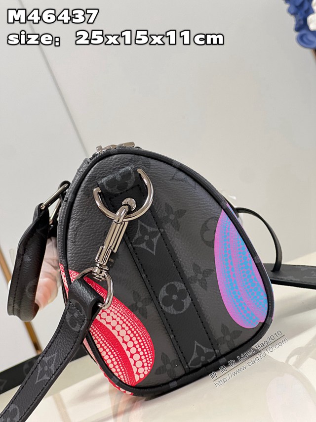LV專櫃2023新款男士手提肩背包 M46437 路易威登LV x YK Keepall25手袋 dn1244